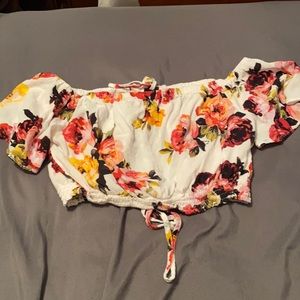 Crop top tie in back